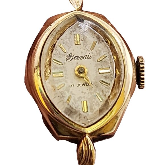 Vintage 14kt Gold Stamped Gervais 17 Jewel Ladies Watch (A5277) main image 4